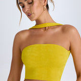 Choker-Detail Bandeau Top Võilill
