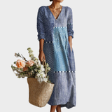 Ava™ | Retro Linane Kleit