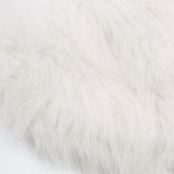 Valge faux karusnaha kolmnurkne bralette