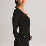 Must Modal Plunge Pika Varrukaga Bodysuit