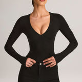 Must Modal Plunge Pika Varrukaga Bodysuit