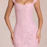 Südamlik Maxi Kleid Blossom Roosas