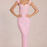 Südamlik Maxi Kleid Blossom Roosas