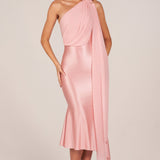 Salliga Detailiga Midaxi Kleid Blush Roosas
