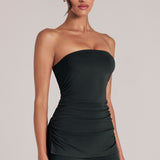 Bandeau Longline Top mustas