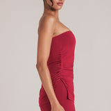Bandeau Longline Top kirsi punases