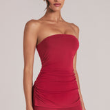 Bandeau Longline Top kirsi punases