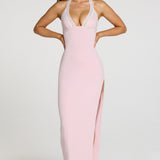 Modal Lace-Trim Maxi Kleit Beebiroosas