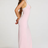 Modal Lace-Trim Maxi Kleit Beebiroosas