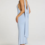 Modal Halterneck Midaxi Kleid helesinis