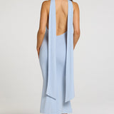 Modal Halterneck Midaxi Kleid helesinis
