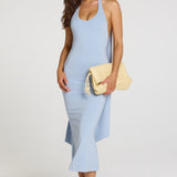 Modal Halterneck Midaxi Kleid helesinis