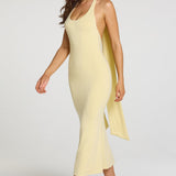 Modal Halterneck Midaxi Kleit Pastel Kollases