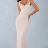 Ivohvi Modal Lace-Trim Midaxi Kleid