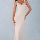 Ivohvi Modal Lace-Trim Midaxi Kleid