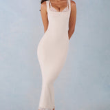 Ivohvi Modal Lace-Trim Midaxi Kleid