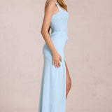Pitskorviga Maxi Kleid Powder Blue