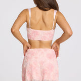 Kaunistatud Bralette Pehme Roosa Ombre'is