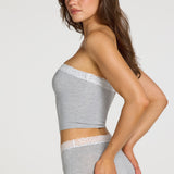Modal Lace-Trim Bandeau Top Hallis