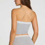Modal Lace-Trim Bandeau Top Hallis