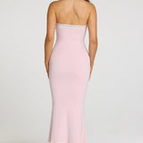 Modal Lace-Trim Midaxi Kleidike Beebi Roosas