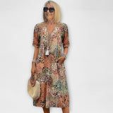 Maja - Lilleline Kleid