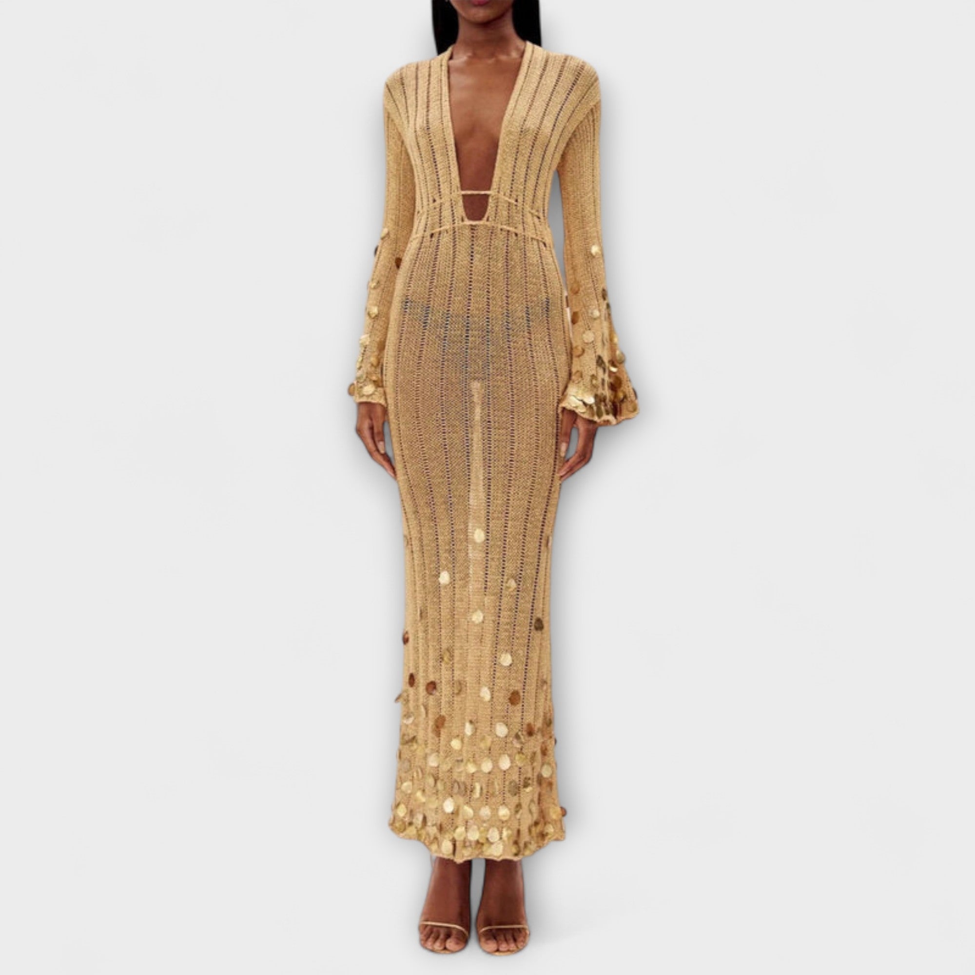 Kathleen - Goldigs Maxi Kleit Kootud