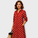 Moodne Särgidress Kraega ja Kolmeveerandsleeved