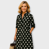 Moodne Särgidress Kraega ja Kolmeveerandsleeved