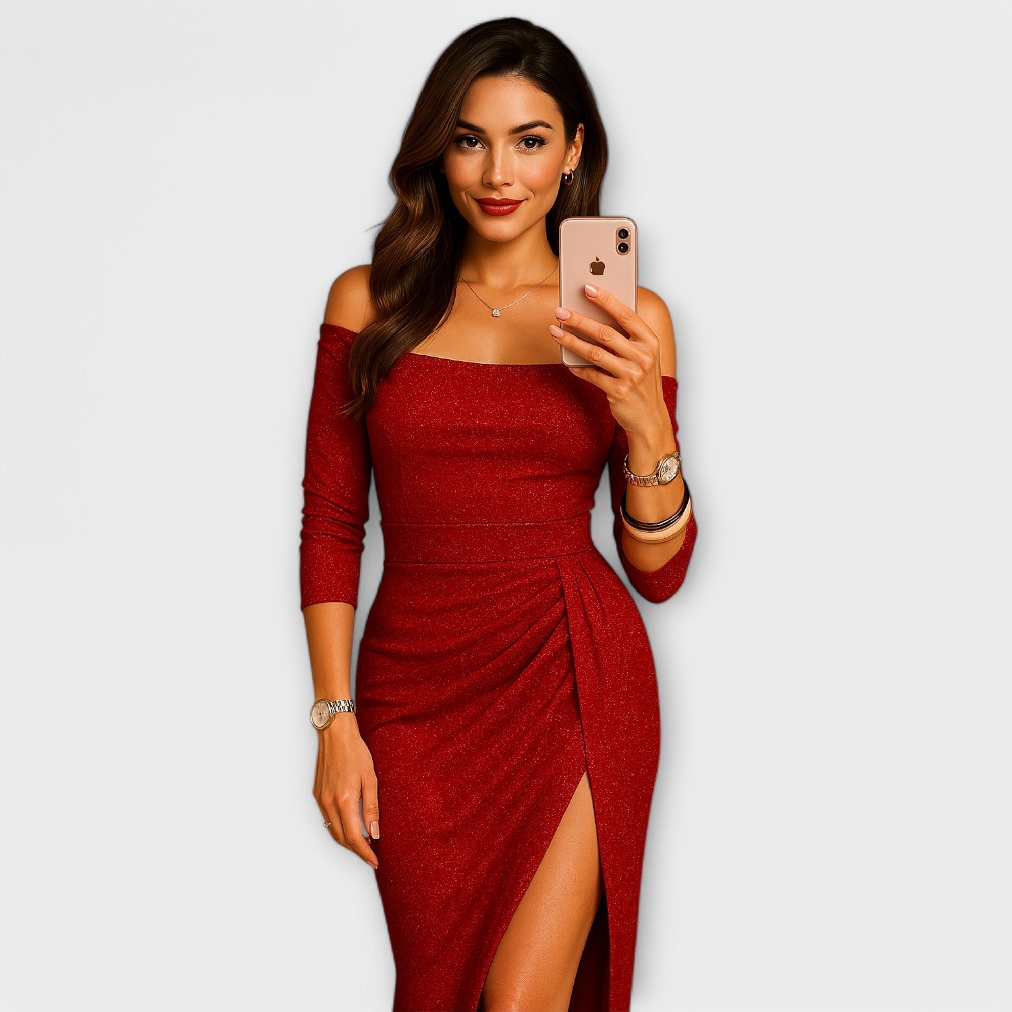 Lena - Elegantne Õlavarre Kleid