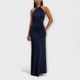 Lagoon - Slinky Halter Maxi Kleit
