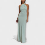 Lagoon - Slinky Halter Maxi Kleit