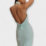 Lagoon - Slinky Halter Maxi Kleit