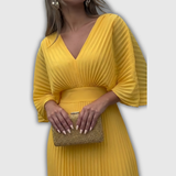 Serelina | Pleeditud Elegants Maxi Kleid