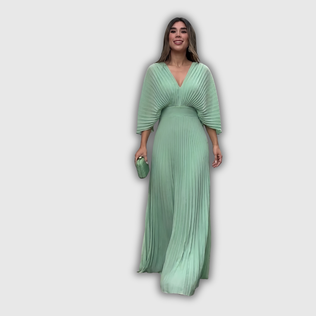 Serelina | Pleeditud Elegants Maxi Kleid