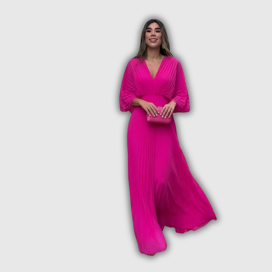 Serelina | Pleeditud Elegants Maxi Kleid