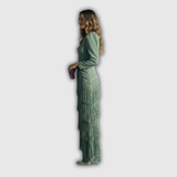 Clara | Elegantne Pika Varrukaga Frantsi Maxi Kleid