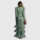 Clara | Elegantne Pika Varrukaga Frantsi Maxi Kleid