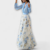 Harper - Sädelev Lilleline Maxi Kleid