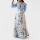 Harper - Sädelev Lilleline Maxi Kleid