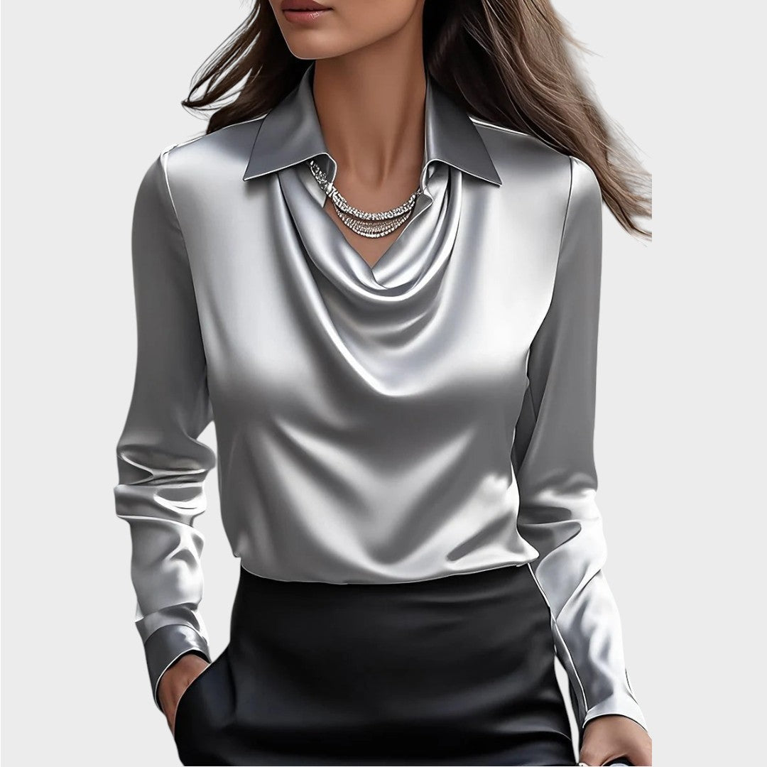 Elin | Elegantne satiinbluus