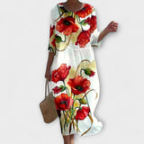 Miranda - Stiilne lilleline maxi kleit