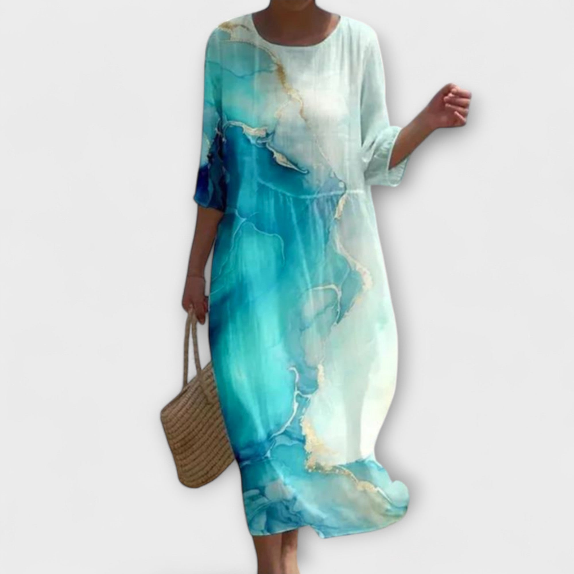 Miranda - Stiilne lilleline maxi kleit