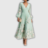 Odelia – Lillene Midi Kleid voolava siluettiga