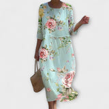 Miranda - Stiilne lilleline maxi kleit