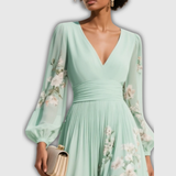 Odelia – Lillene Midi Kleid voolava siluettiga