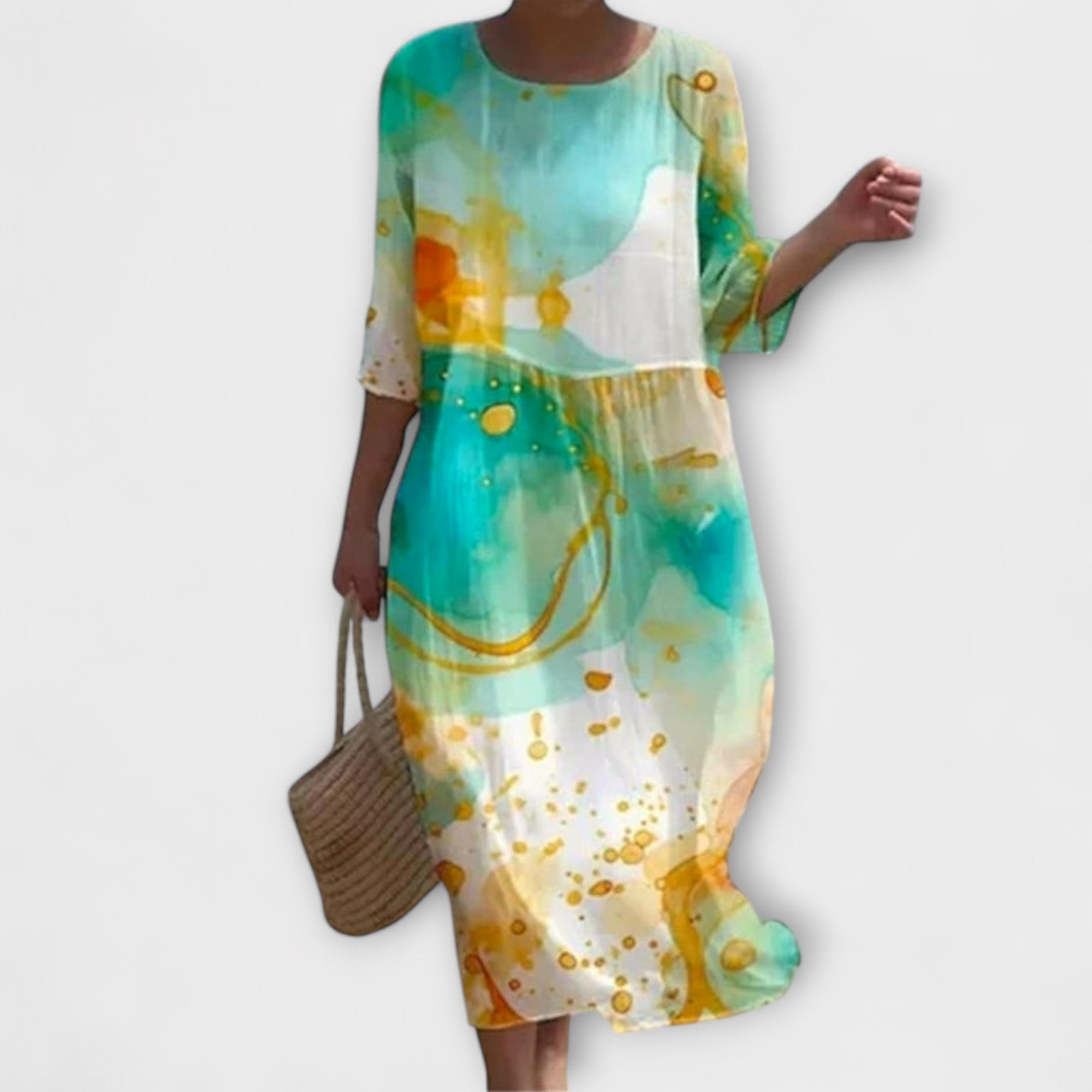 Miranda - Stiilne lilleline maxi kleit