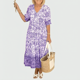 Constance | Lilleline Piiri-Prindi Midi Kleit Tiered Hemiga