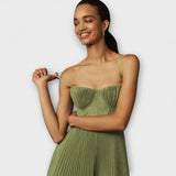 Marilyn - Midi seelikute kleit tüllist bustier disainiga