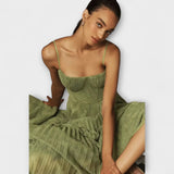 Marilyn - Midi seelikute kleit tüllist bustier disainiga
